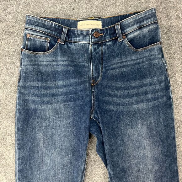 Soft Surroundings Jeans Womens 32 X 30 The Ultimate Denim Relaxed Straight Blue - Picture 3 of 12